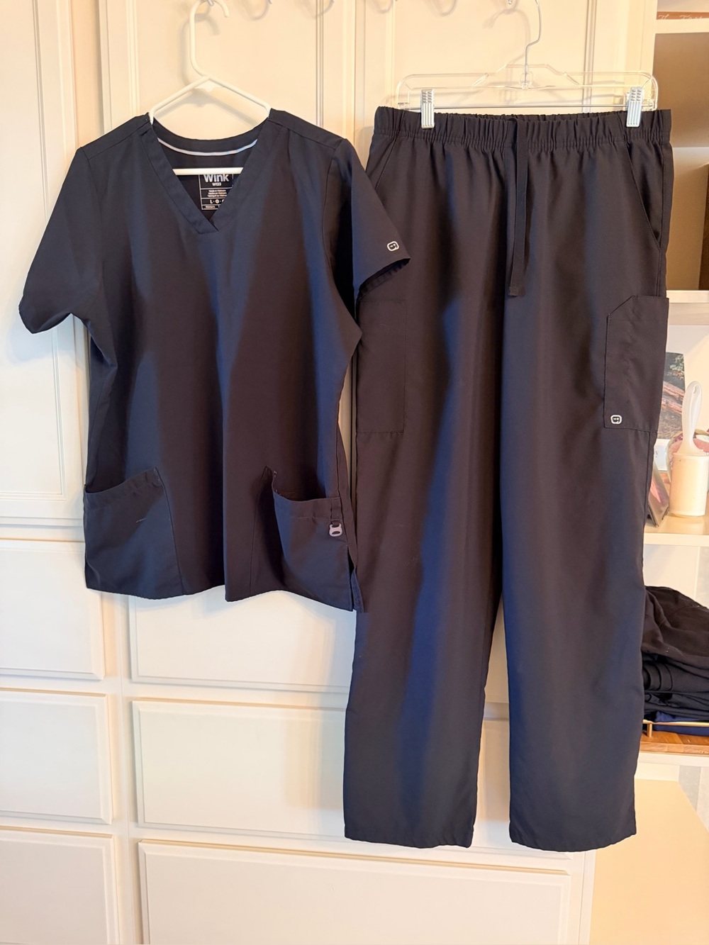 Wink black large women’s scrub set